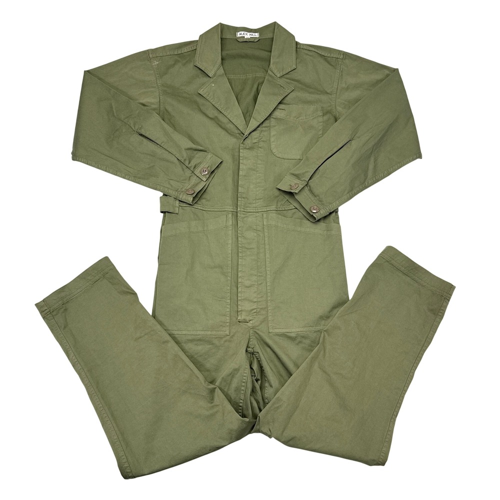 Alex Mill Jumpsuit Womens Size XS Army Green Utility Painters Coverall Casual